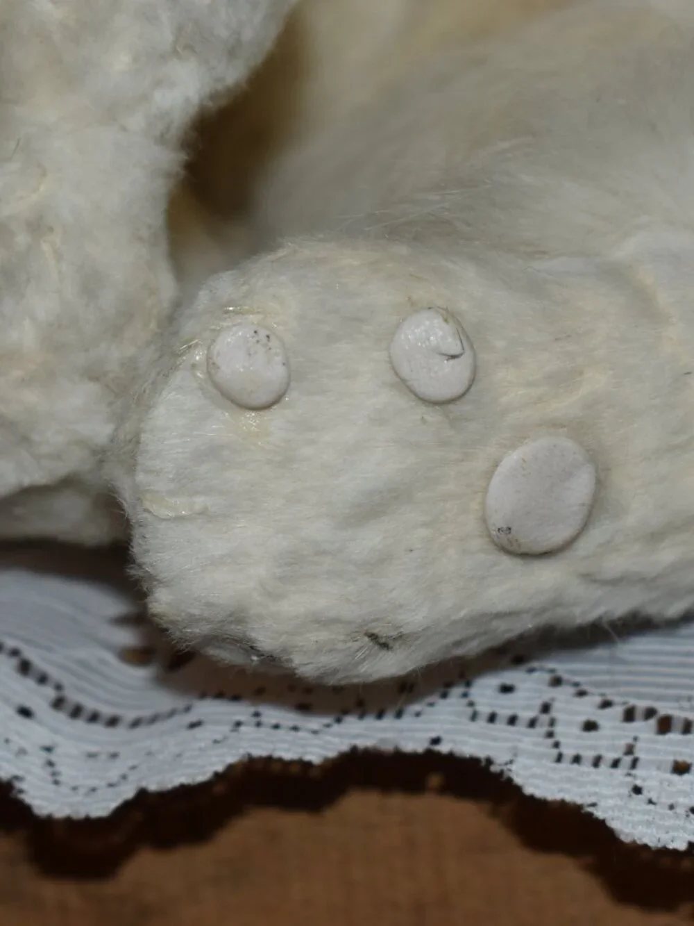 Vintage Antique Real Rabbit Fur Realistic Cat Figure Decor